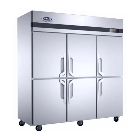 Six door dual machine dual temperature freezer commercial kitchen high body freezer project payment